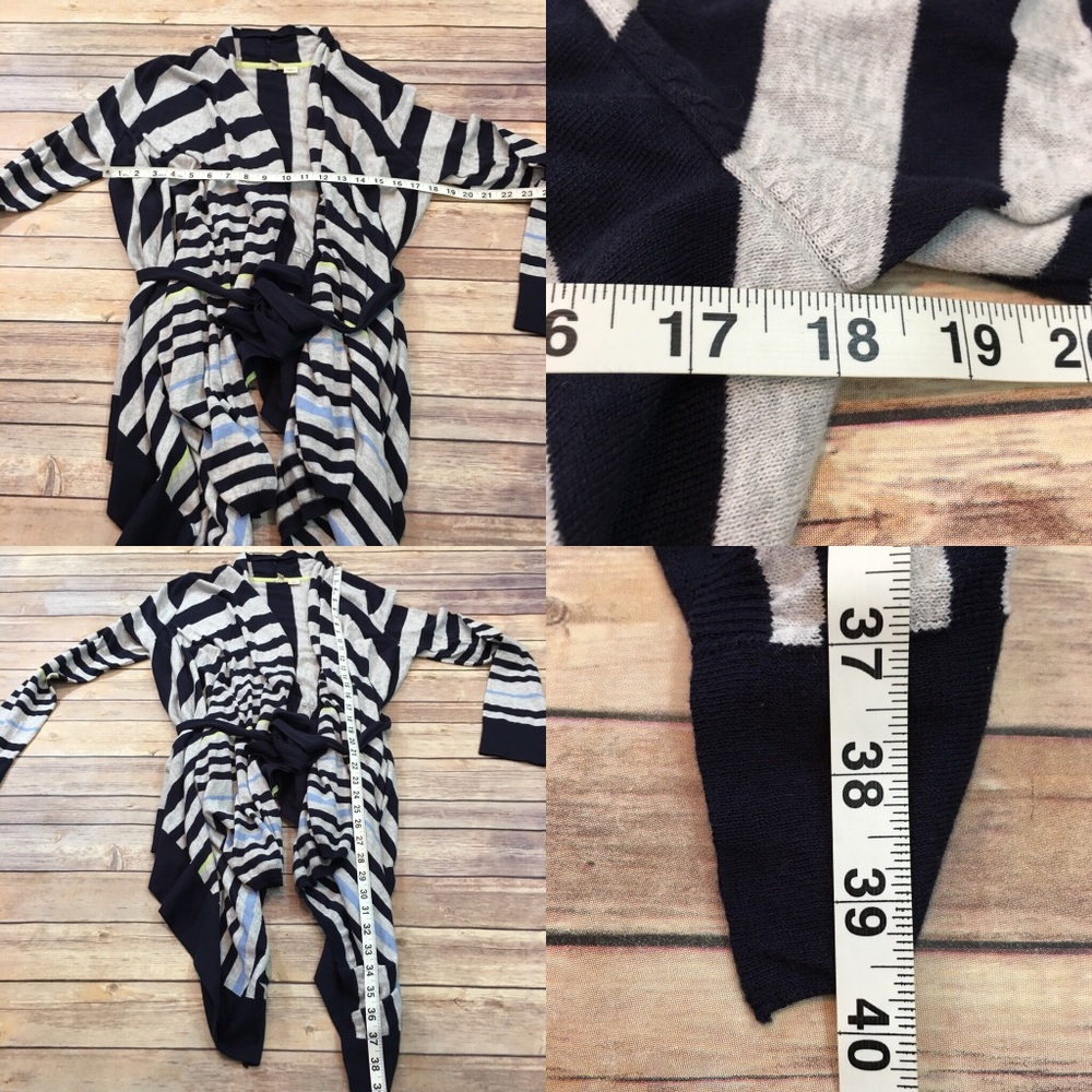 SOLD Medium Anthro Moth Open Front Hi/Low Cardigan - Picture 2 of 8